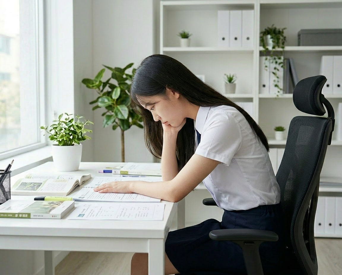 사용 전 수험생 자세